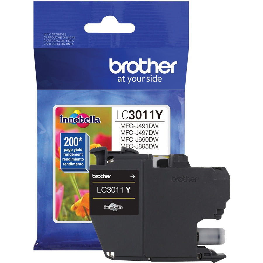 Brother LC3011YS Original Standard Yield Inkjet Ink Cartridge - Single Pack - Yellow - 1 Each LC3011YS