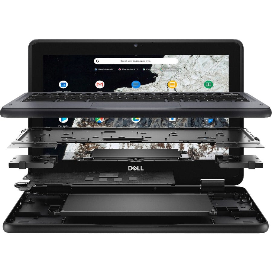 Dell Chromebook 11 3000 3100 Chromebook 2 en 1 tactile 11,6" - HD - 1366 x 768 - Intel Celeron N4020 Dual-core (2 Core) 1,10 GHz - 8 Go RAM - 32 Go Mémoire Flash - Noir NTTW2