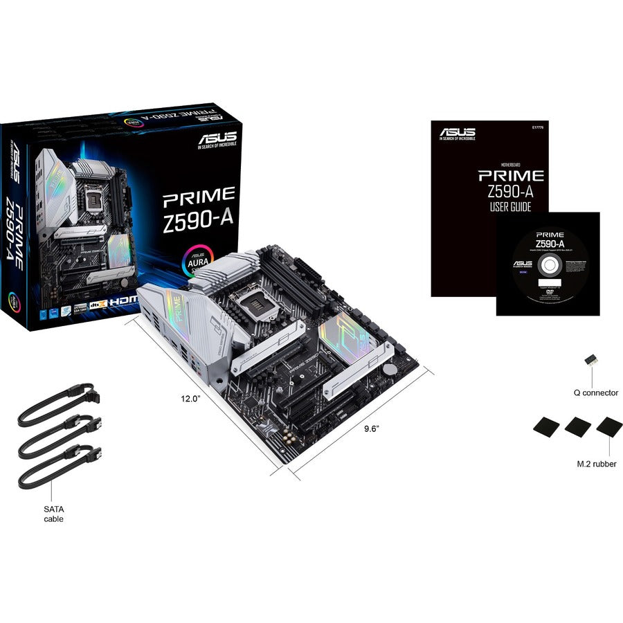 Carte mère de bureau Asus Prime Z590-A - Chipset Intel - Socket LGA-1200 - Mémoire Intel Optane compatible - ATX PRIME Z590-A
