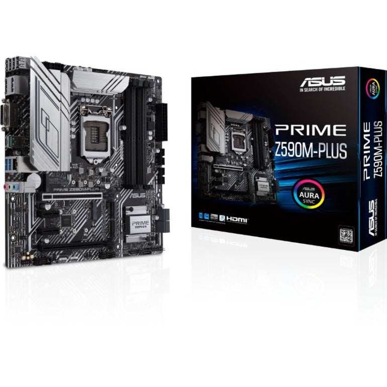 Carte mère de bureau Asus Prime Z590M-PLUS - Chipset Intel - Socket LGA-1200 - Mémoire Intel Optane compatible - Micro ATX PRIME Z590M-PLUS