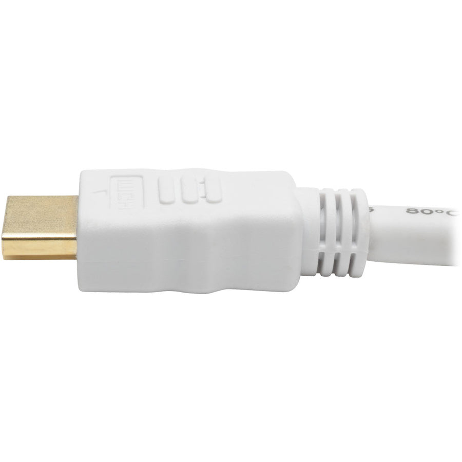 Câble HDMI haute vitesse Tripp Lite avec vidéo et audio numériques, HD 1080p (M/M), blanc, 25 pi P568-025-WH
