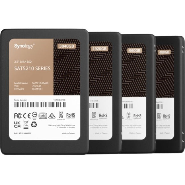 Disque SSD Synology SAT5210 SAT5210-960G 960 Go - 2,5" interne - SATA (SATA/600) SAT5210-960G
