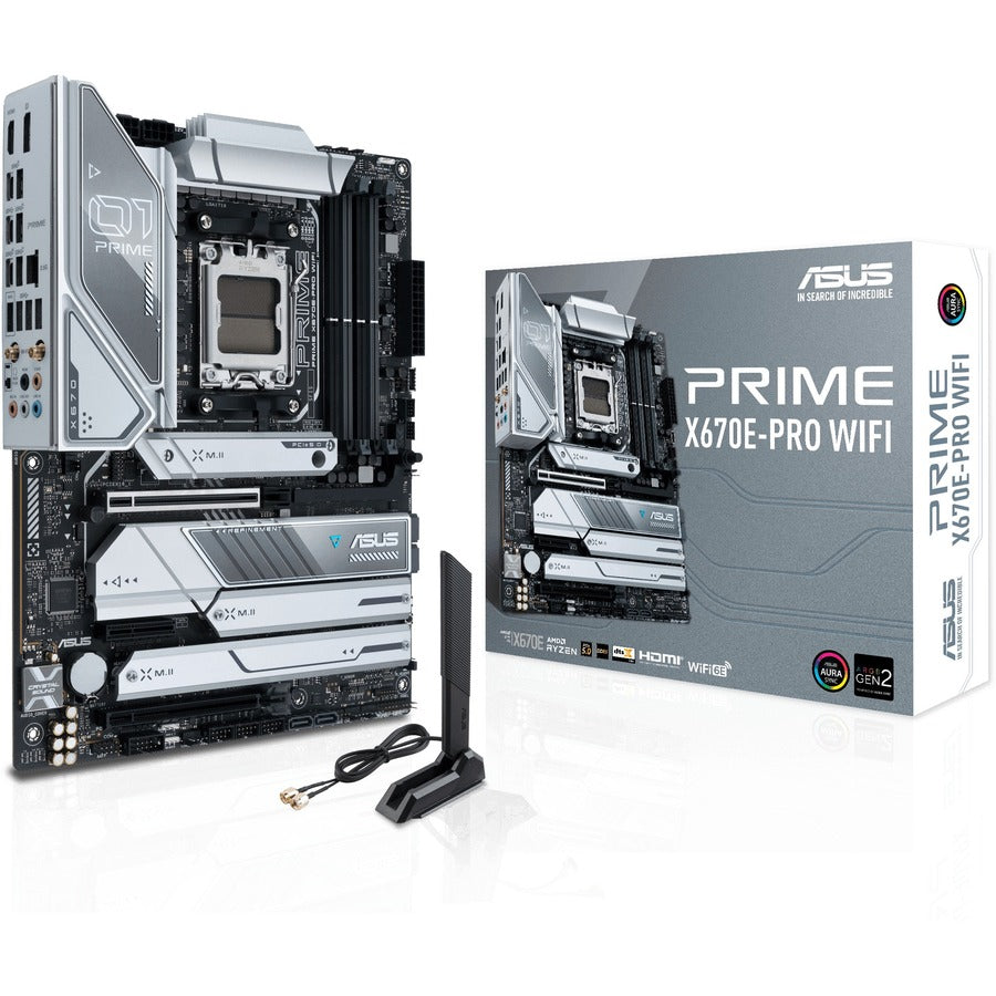 Carte mère de bureau Asus Prime X670E-PRO WIFI - Chipset AMD X670 - Socket AM5 - ATX PRIMEX670E-PROWIFI