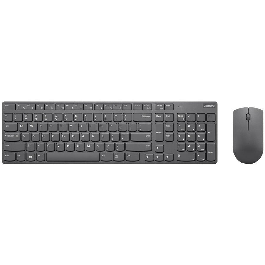 Ensemble clavier et souris sans fil ultra-fin professionnel Lenovo - Anglais américain 4X30T25785