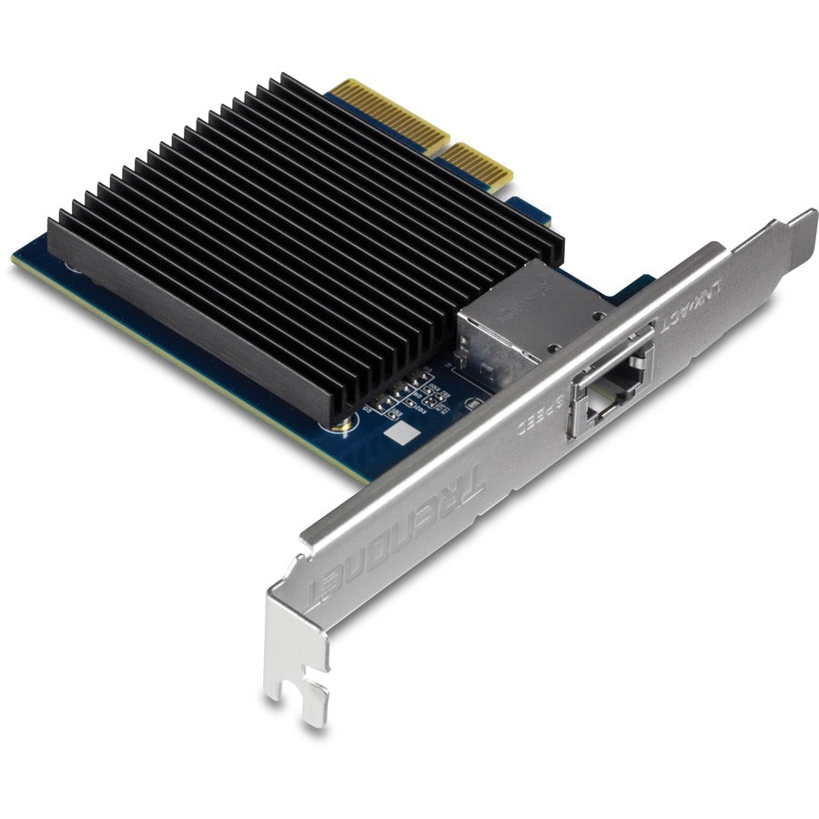 Adaptateur réseau PCIe 10 Gigabit TRENDnet, convertit un emplacement PCIe en un port Ethernet 10G, prend en charge le VLAN 802.1Q, comprend des supports standard et discrets, PCIe 2.0, PCIe 3.0, argent, TEG-10GECTX TEG-10GECTX