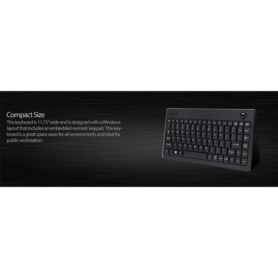 Mini-clavier trackball sans fil Adesso WKB-3100UB