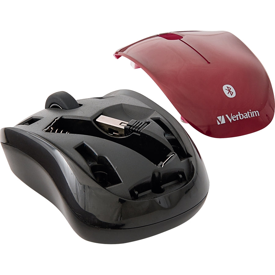Souris sans fil Bluetooth® Verbatim Multi-Trac à LED bleue - Garnet 70240