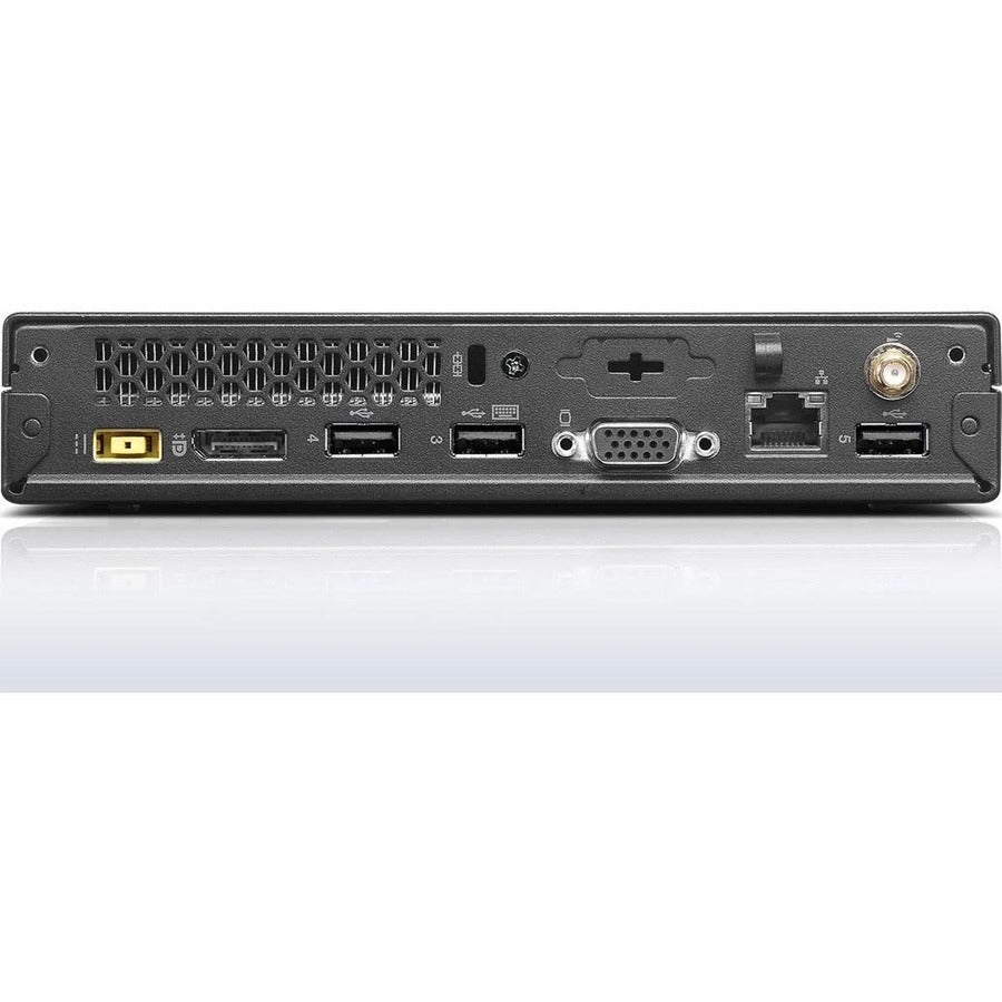 Ordinateur de bureau Lenovo ThinkCentre M53 10DC001HUS - Intel Pentium J2900 Quad-core (4 cœurs) 2,41 GHz - 4 Go de RAM DDR3L SDRAM - 180 Go Serial ATA/300 SSD - Tiny - Business Black 10DC001HUS