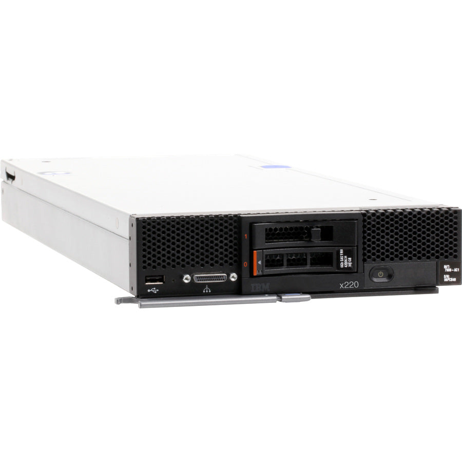 Serveur Lenovo Flex System x220 7906B2U - 1 x Intel Xeon E5-2430L 2 GHz - 4 Go RAM - Contrôleur Serial ATA/600 7906B2U