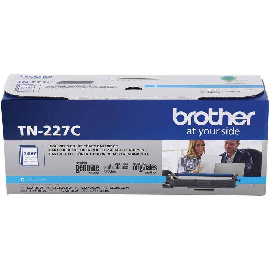 Cartouche de toner laser haute capacité d'origine Brother TN-227C - Cyan - 1 unité TN227C