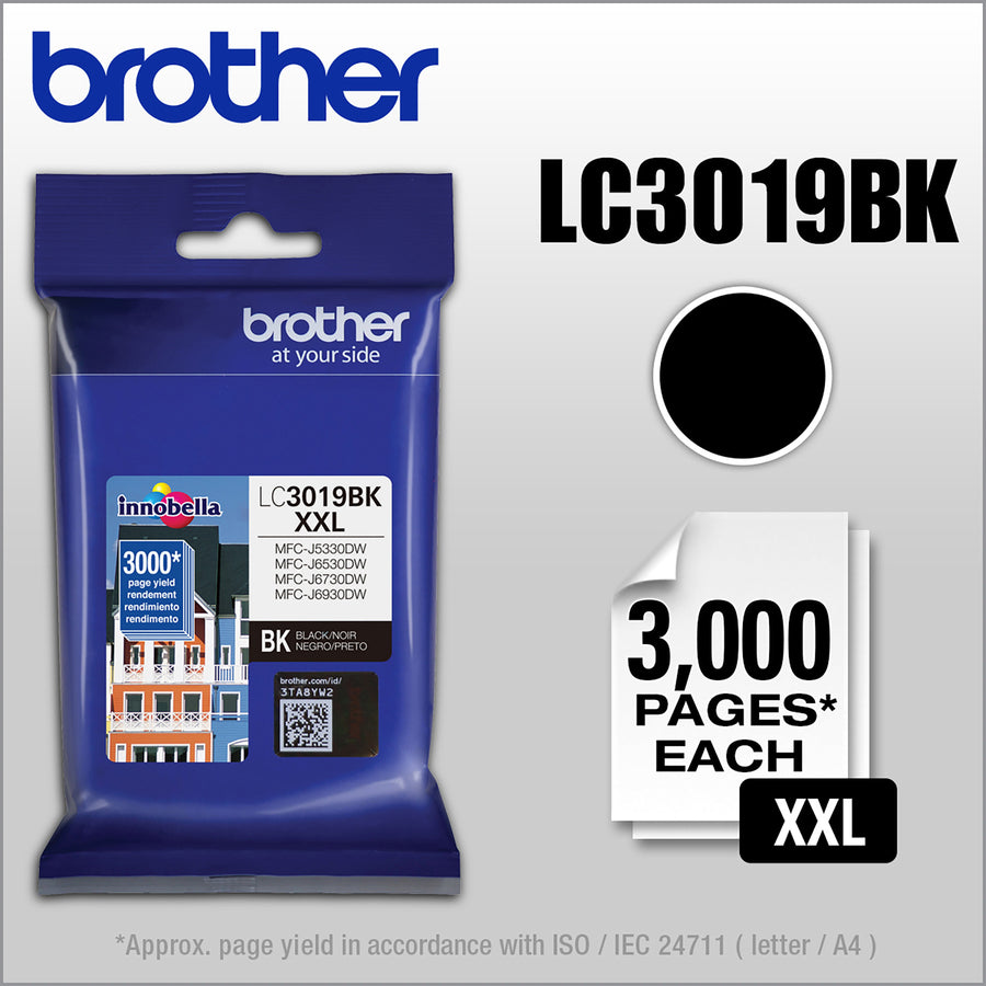Brother Innobella LC3019BKS Original Inkjet Ink Cartridge - Black - 1 Each LC3019BKS