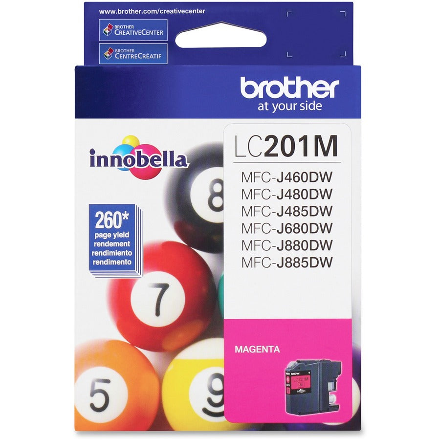 Brother Innobella LC201 Original Standard Yield Inkjet Ink Cartridge - Magenta - 1 Each LC201MS