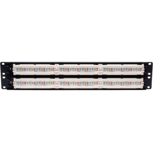 Tripp Lite 48-Port Cat6 Cat5 Patch Panel Rackmount 110 Punch Down RJ45 Ethernet 1URM 568B N252-048