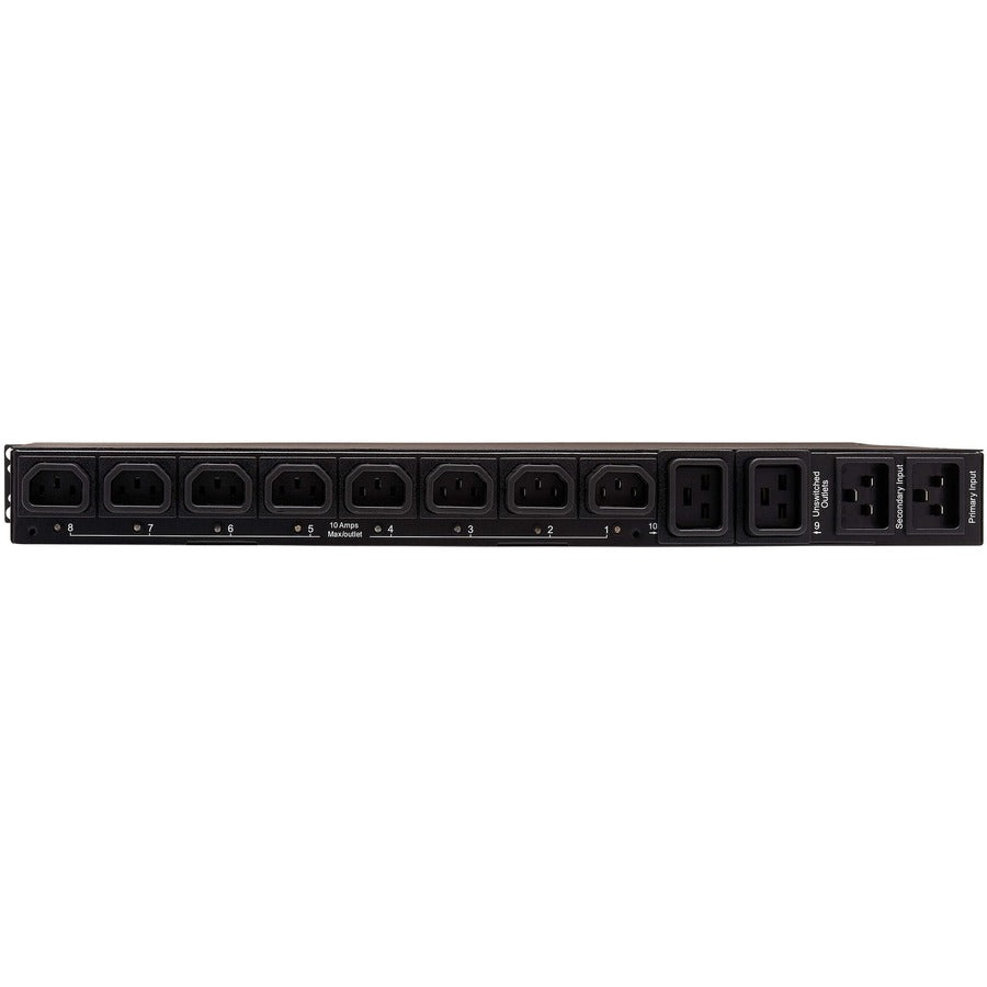 Tripp Lite PDUMH20HVATNET PDU commuté ATS 200 V - 240 V 16 A 10 prises PDUMH20HVATNET
