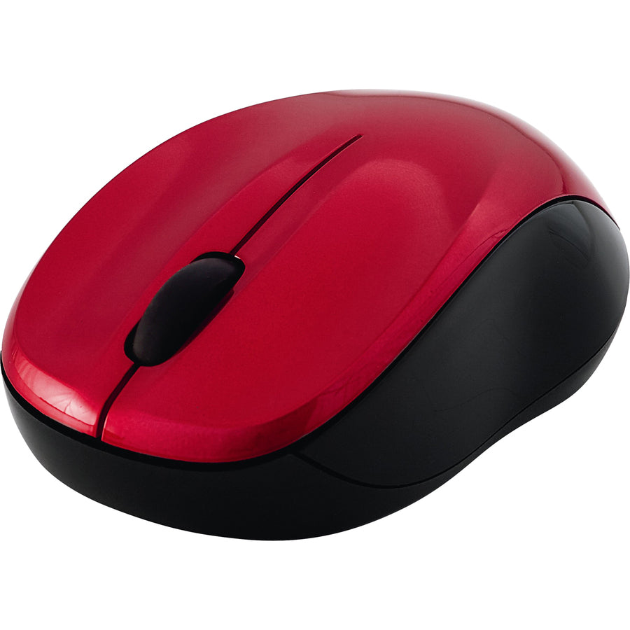 Souris sans fil silencieuse à LED bleue Verbatim - Rouge 99780