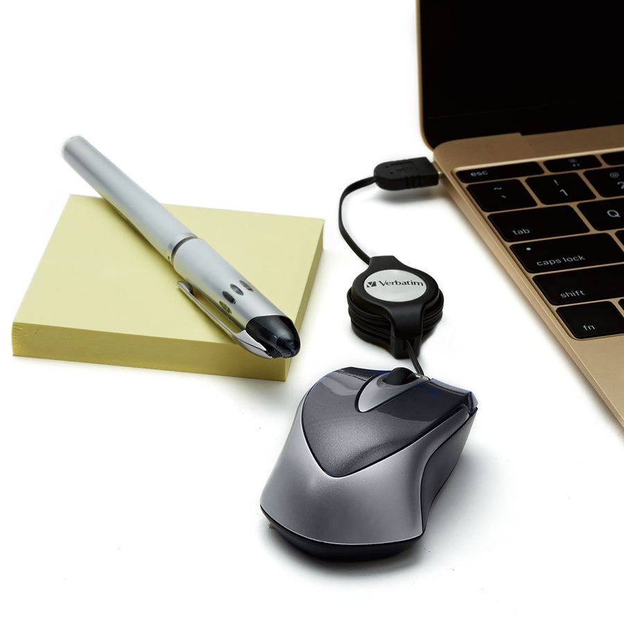 Souris optique de voyage mini USB-C Verbatim - Noir 99235