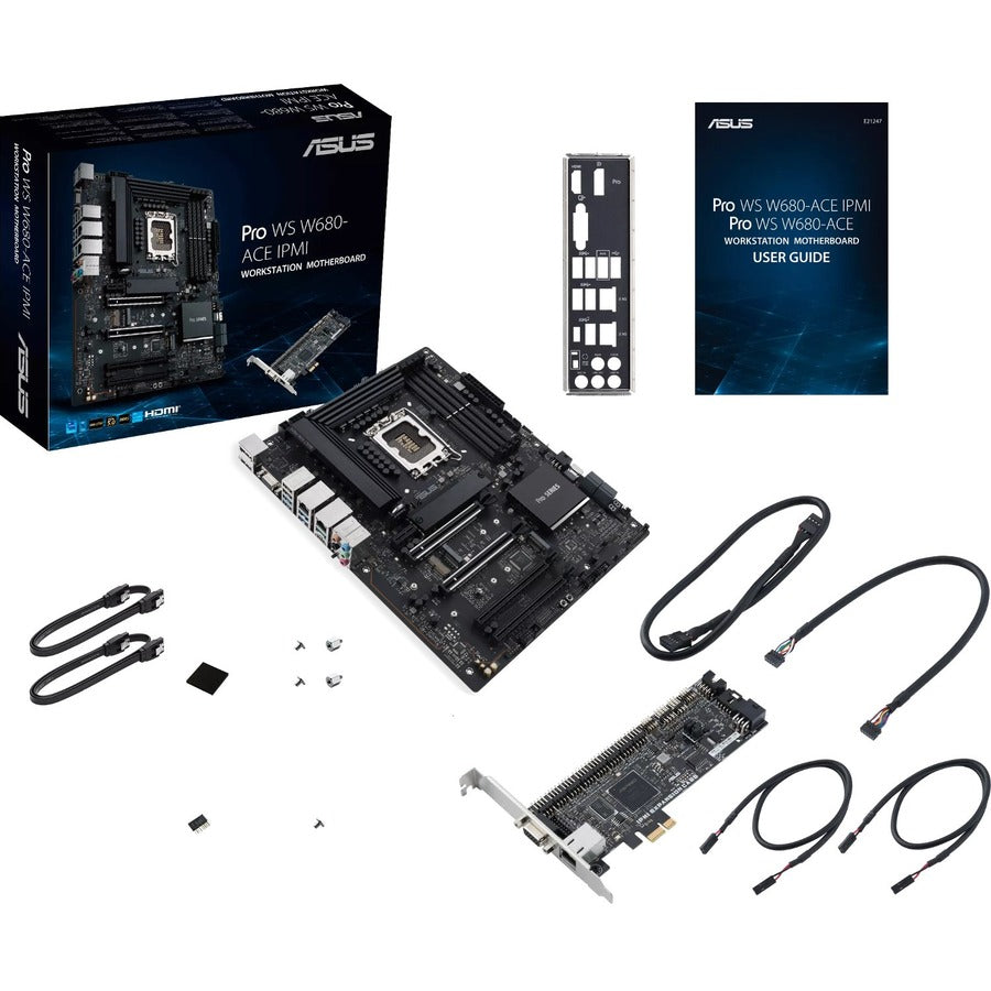 Carte mère pour station de travail Asus Pro WS W680-ACE IPMI - Chipset Intel W680 - Socket LGA-1700 - ATX PRO WS W680-ACE IPMI