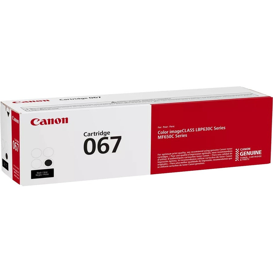 Cartouche de toner laser d'origine Canon 067 à rendement standard - Noir - 1 paquet 5102C001