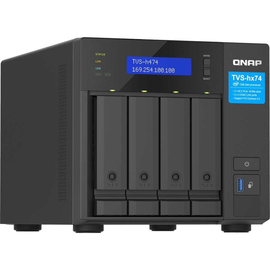 Système de stockage SAN/NAS QNAP TVS-h474-PT-8G TVS-H474-PT-8G-US