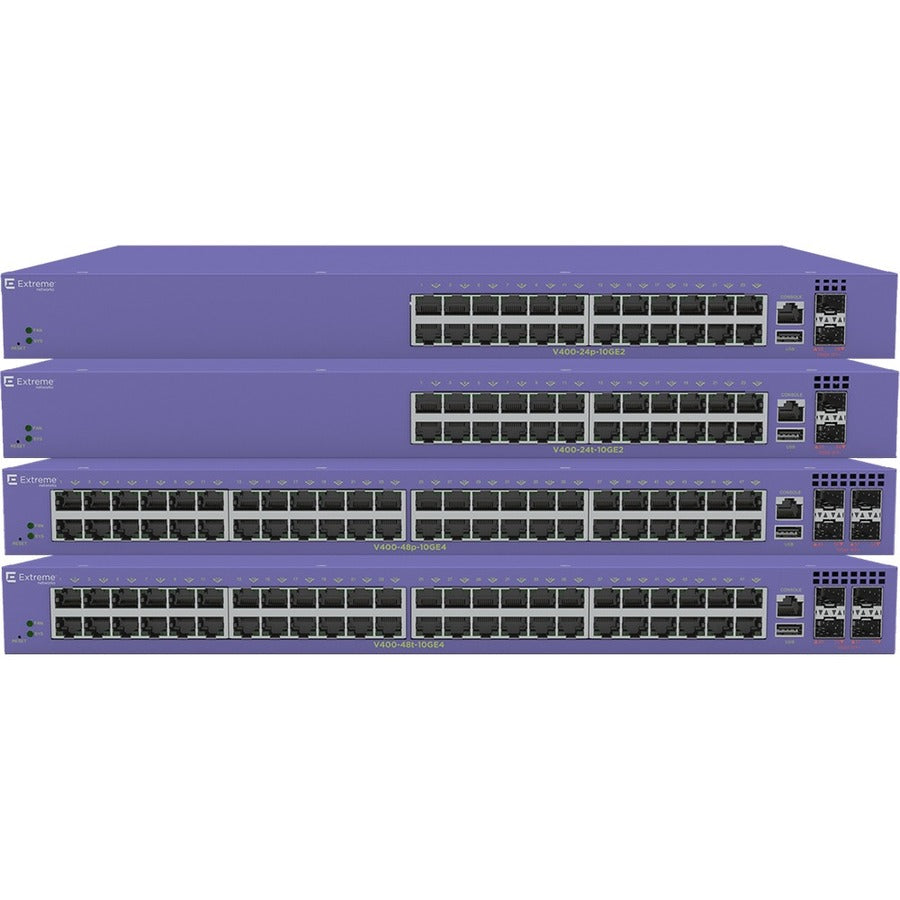 Commutateur Ethernet ExtremeSwitching V400-48p-10GE4 18104-6PK de Extreme Networks