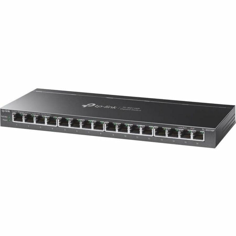 Commutateur de bureau Gigabit 16 ports TP-Link avec PoE+ 16 ports TL-SG116P