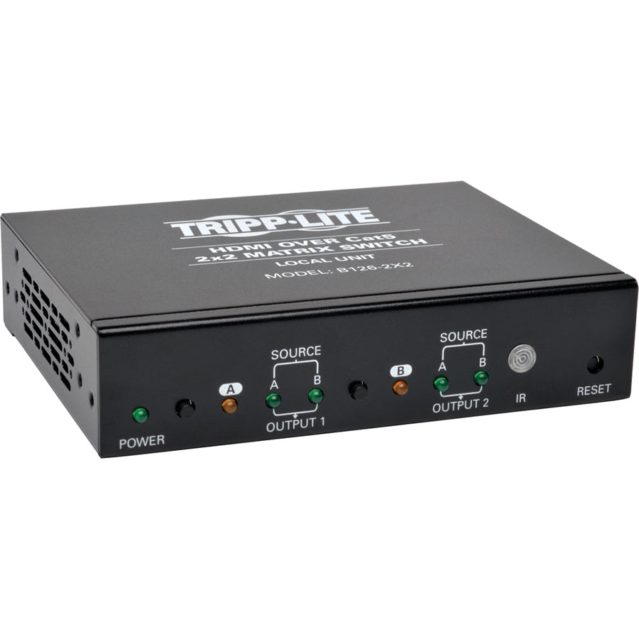 Commutateur répartiteur de matrice HDMI 2 x 2 sur Cat5/Cat6 Tripp Lite par Eaton B126-2X2 B126-2X2