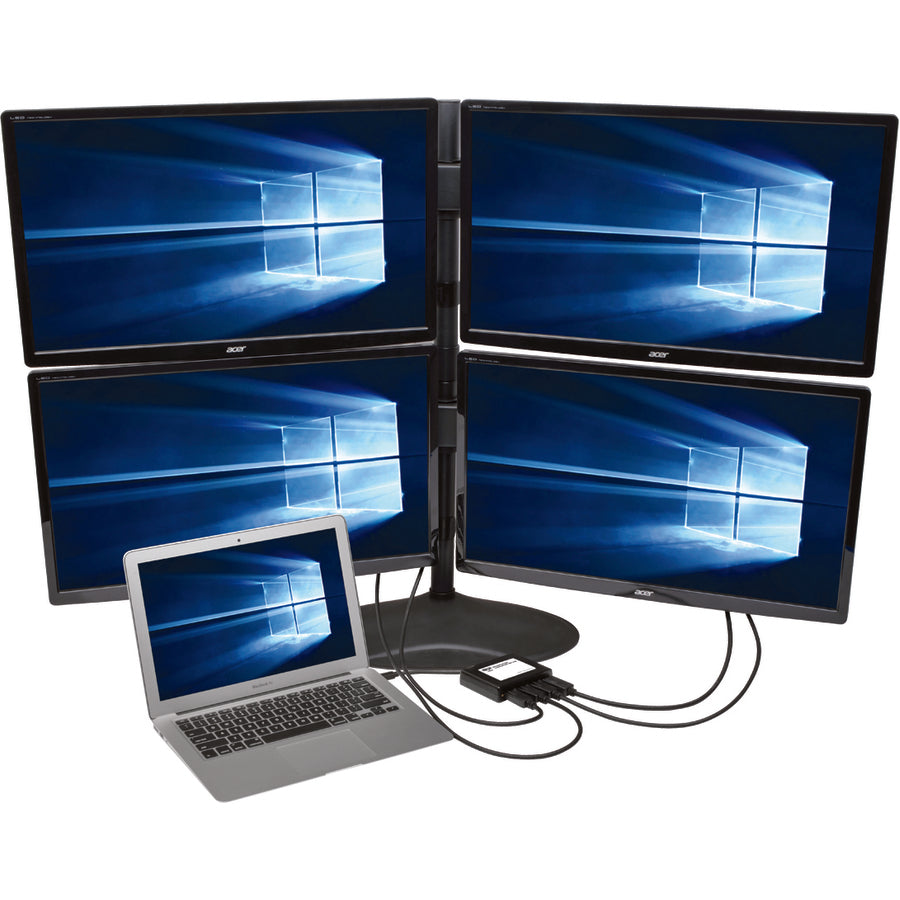 Hub MST Mini DisplayPort 1.2 vers DisplayPort à 4 ports Tripp Lite par Eaton B155-004-DP-V2 B155-004-DP-V2