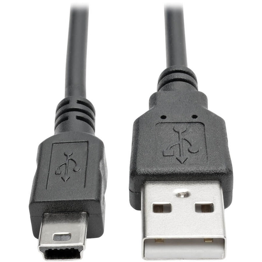 Câble spiralé USB 2.0 haute vitesse A vers Mini-B de Tripp Lite par Eaton (M/M), 6 pi U030-006-COIL