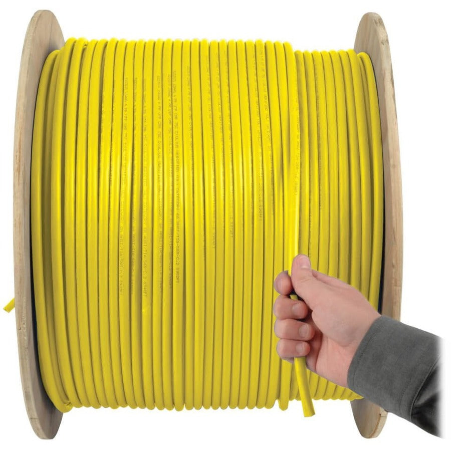 Câble PVC monobrin Cat5e 350 MHz Tripp Lite par Eaton, jaune, 1000 pi N022-01K-YW