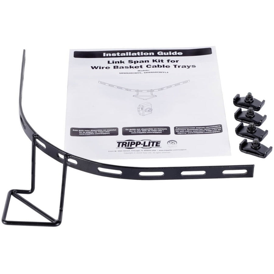 Kit de liaison tampon à arc large Tripp Lite par Eaton pour chemins de câbles en treillis métallique (4 po de hauteur) SRWBARCBFFL4