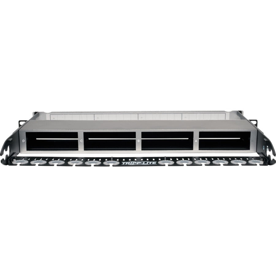 Panneau de boîtier en fibre de cuivre haute densité Tripp Lite, capacité de 4 cassettes 1U N484-01U
