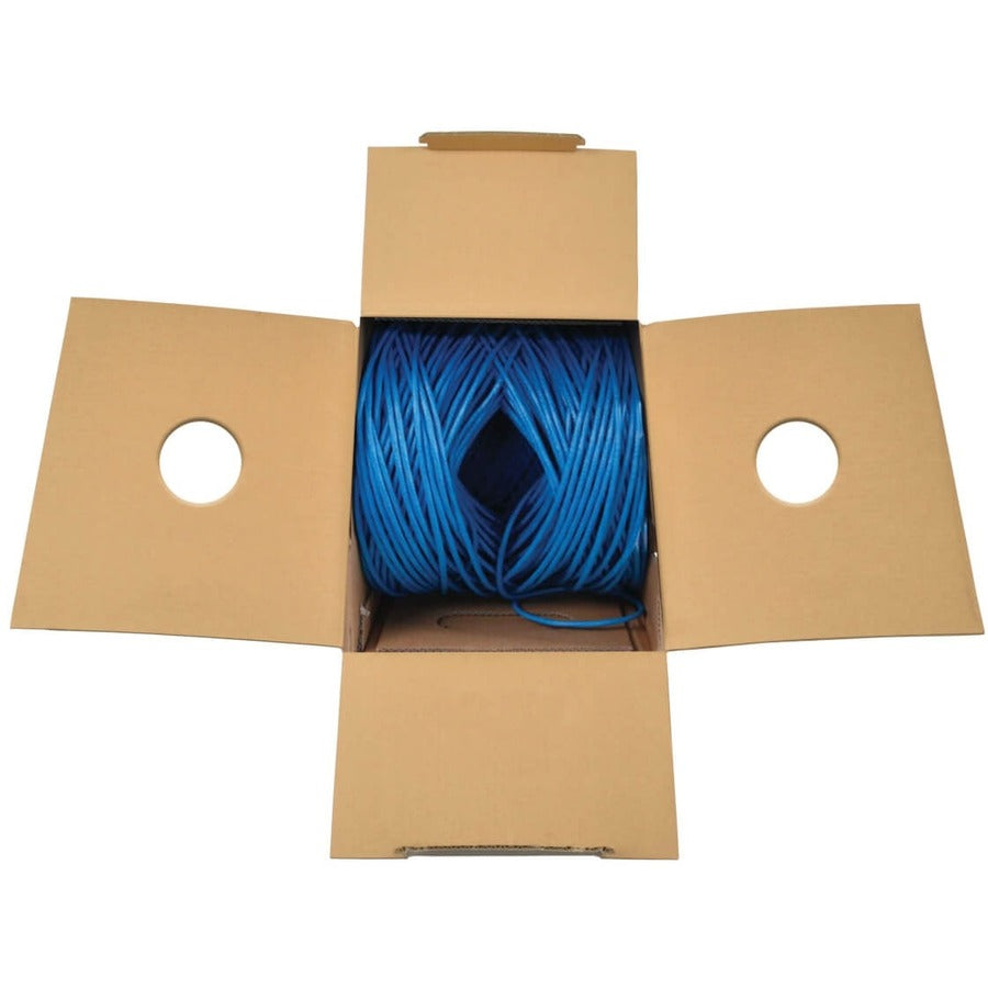 Câble Ethernet Cat6 Tripp Lite par Eaton - CMP-LP 0,5 A Plenum, bleu, 1000 pi. N224-01K-BL-LP5