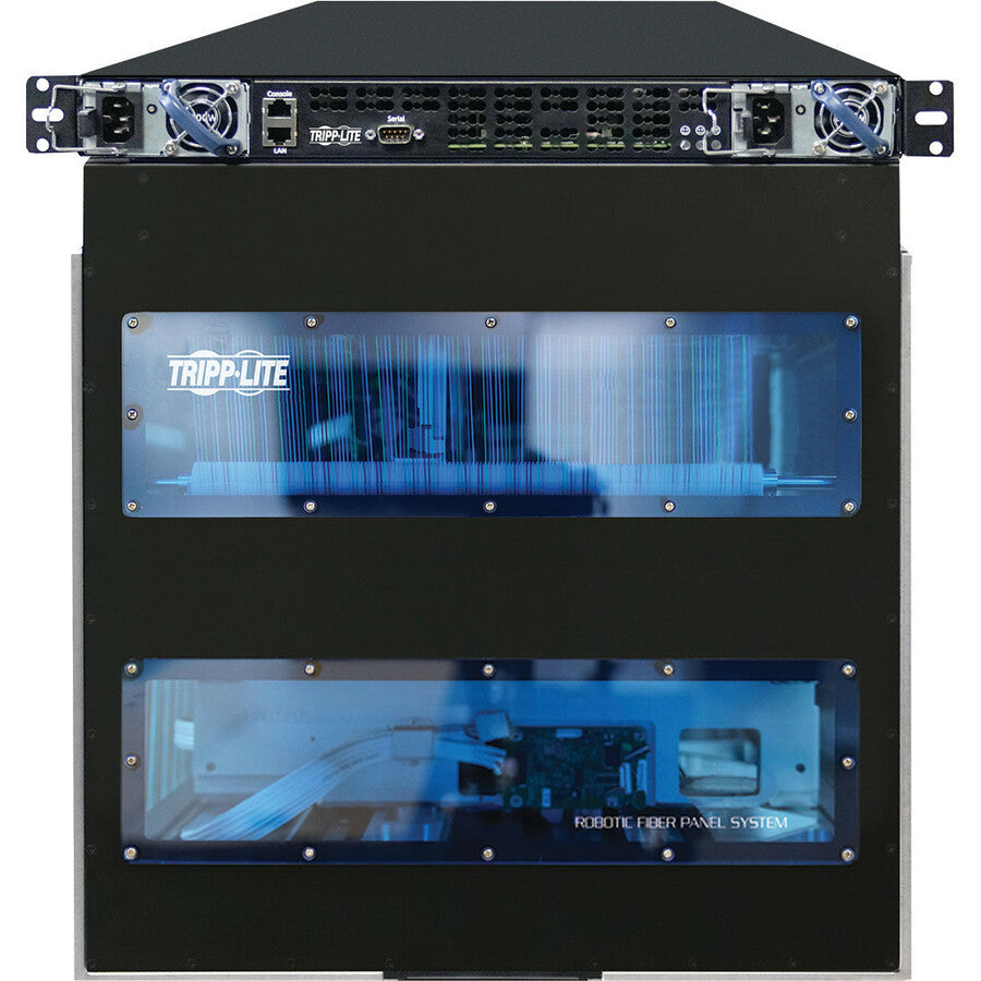 Système de panneau à fibre robotisé Tripp Lite par Eaton - 512 ports à fibre LC multimode, 10U NRFP-500MM-CP