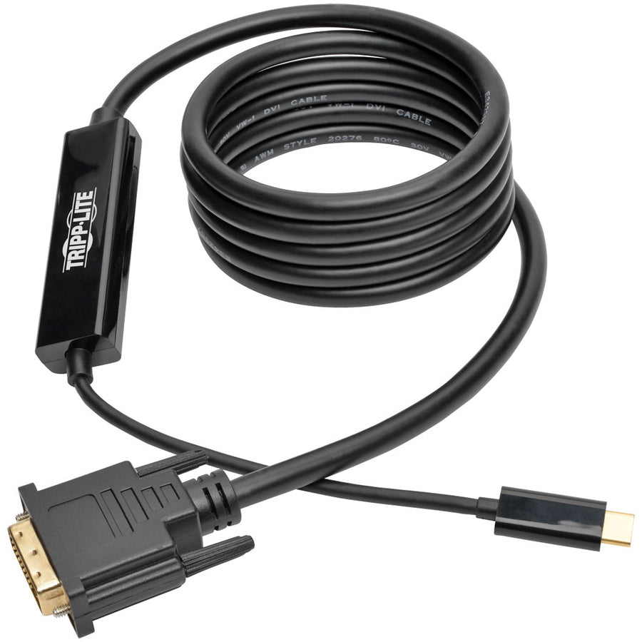 Câble adaptateur USB C vers DVI Tripp Lite par Eaton (M/M), 1920 x 1080 (1080p), 6 pi U444-006-D