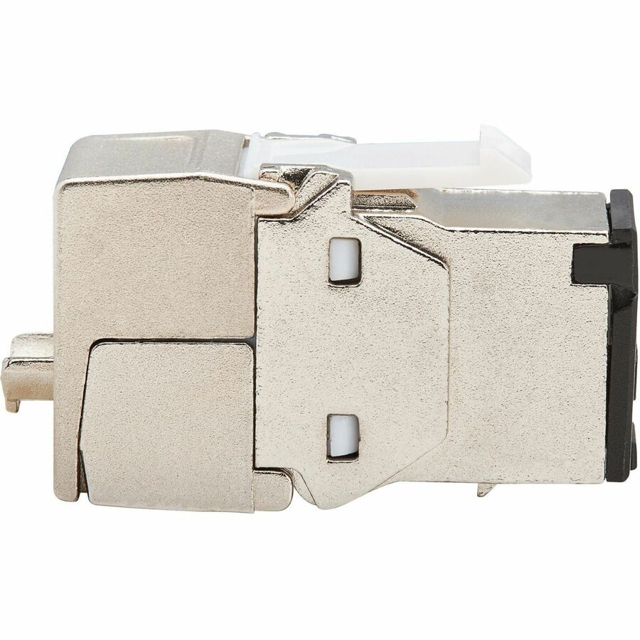Prise Keystone sans outil blindée Cat8 STP Tripp Lite par Eaton, 568A/568B, TAA N238-SHC8-TF-1