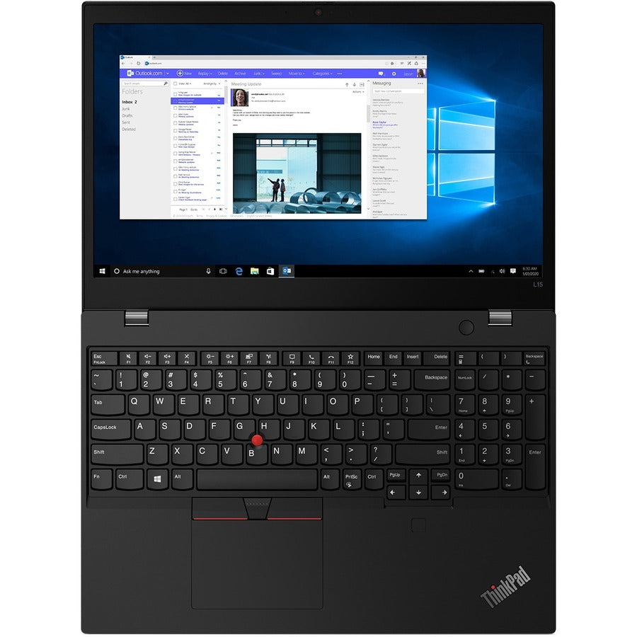 Ordinateur portable Lenovo ThinkPad L15 Gen1 20U30024CA 15,6" - Full HD - 1920 x 1080 - Intel Core i7 10e génération i7-10510U Quad-core (4 cœurs) 1,80 GHz - 16 Go de RAM totale - SSD 256 Go - Noir 20U30024CA