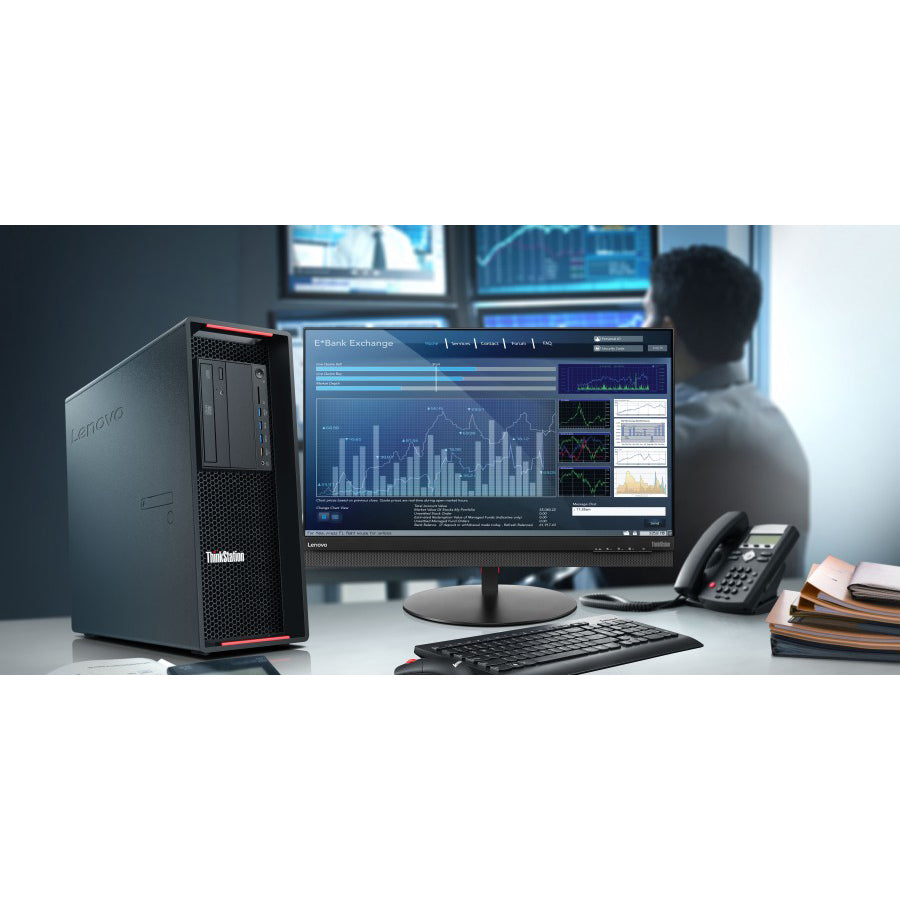 Station de travail Lenovo ThinkStation P710 30B70024US - 1 x Intel Xeon Dodeca-core (12 Core) E5-2650 v4 2,20 GHz - 16 Go de RAM DDR4 SDRAM - 1 To de disque dur - 256 Go de SSD - Noir graphite 30B70024US