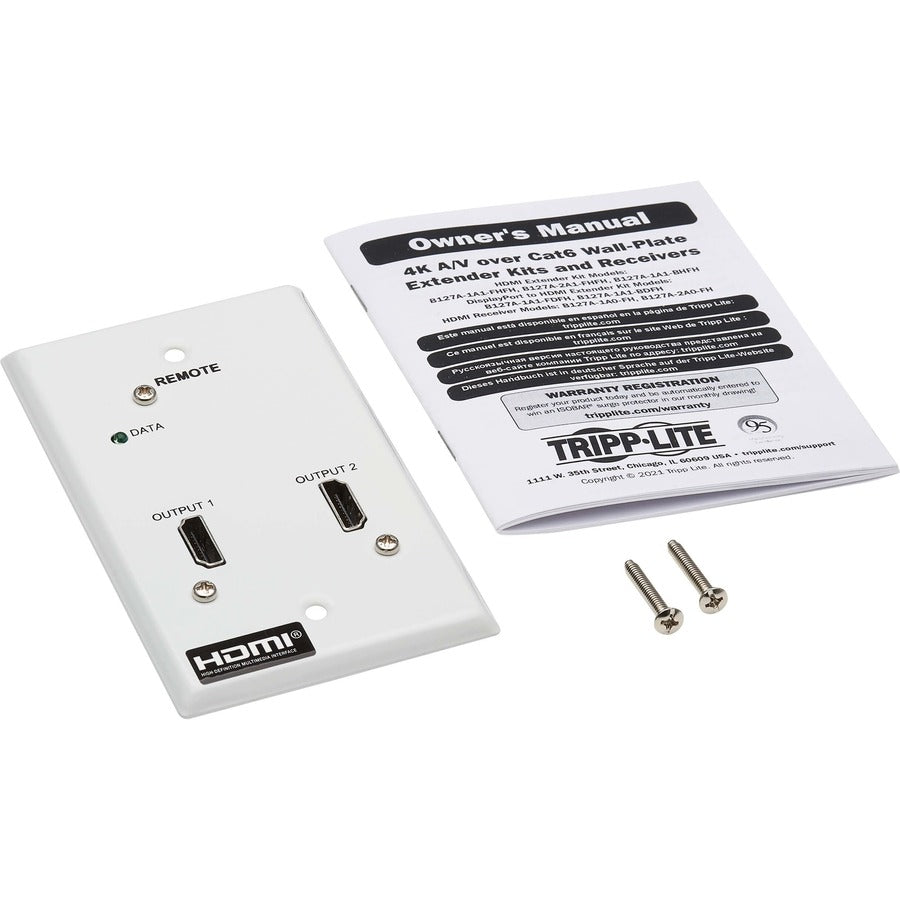 Récepteur HDMI 2 ports sur Cat6 Tripp Lite par Eaton B127A-2A0-FH B127A-2A0-FH