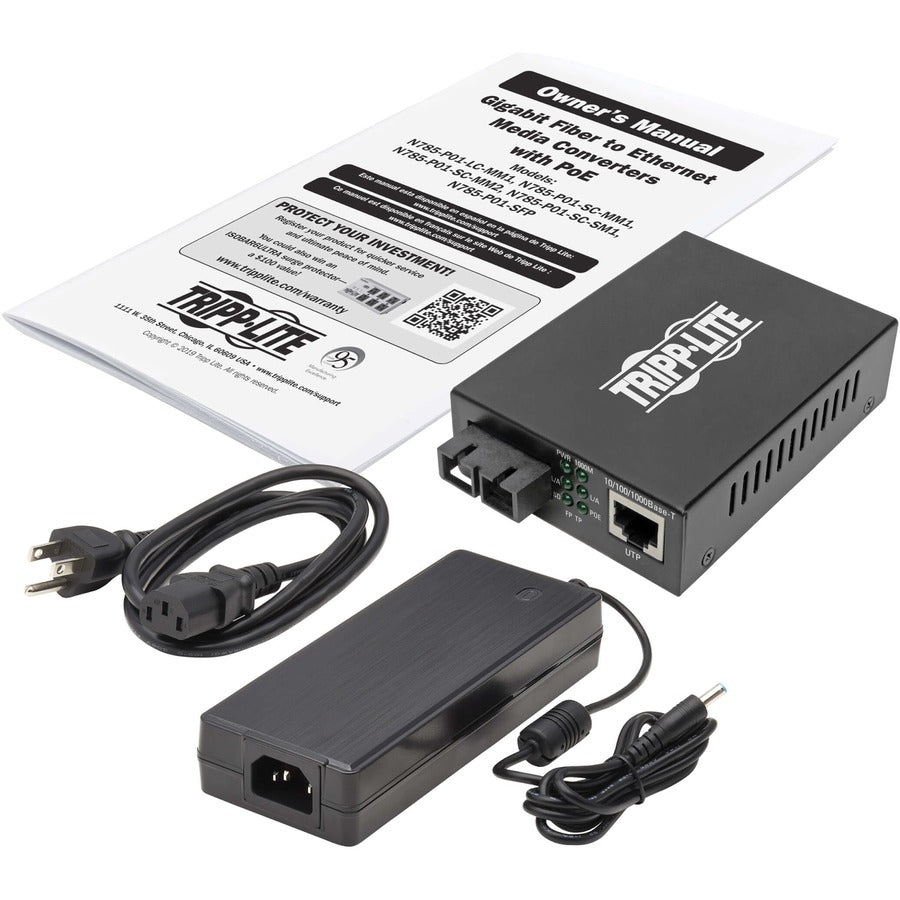 Convertisseur émetteur-récepteur/média Tripp Lite par Eaton N785-P01-SC-SM1 N785-P01-SC-SM1