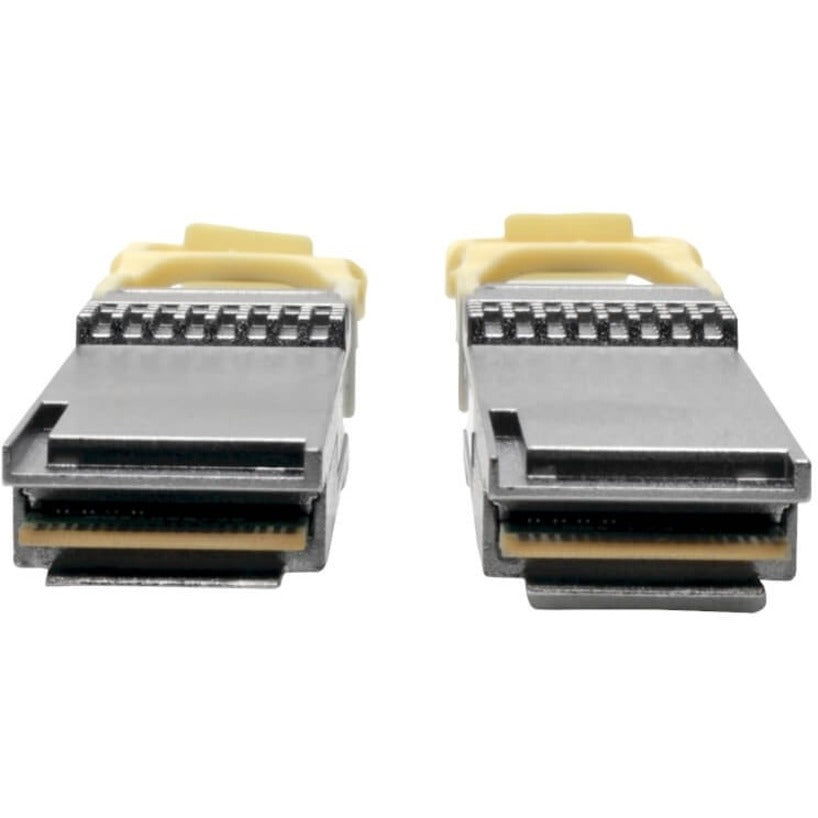 Câble optique actif Tripp Lite by Eaton QSFP28 vers QSFP28 - 100 GbE, AOC, M/M, Aqua, 5 m (16,4 pi) N28H-05M-AQ