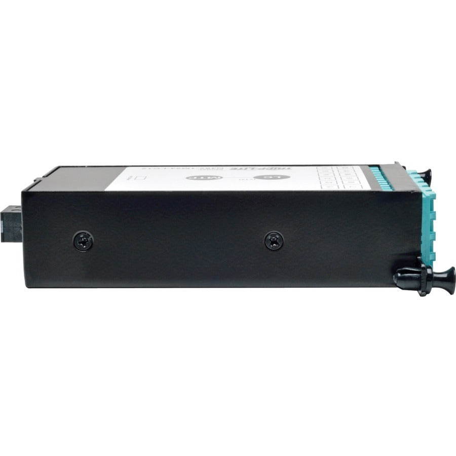Panneau de brassage 24 fibres Tripp Lite MTP/MPO vers cassette de dérivation x12 LC 10 Gb N482-1M24-LC12