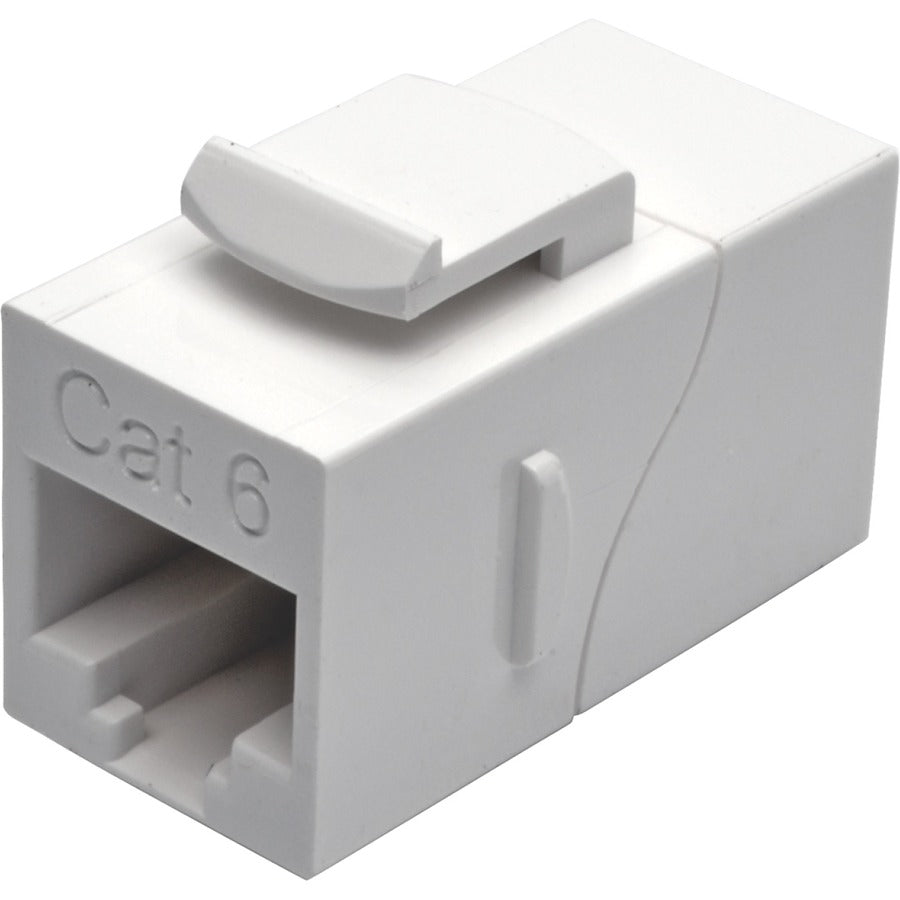 Coupleur modulaire enfichable Cat6 droit Tripp Lite par Eaton (RJ45 F/F), blanc N235-001-WH