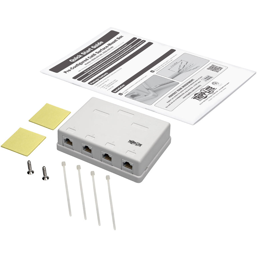 Boîtier de montage Tripp Lite par Eaton N236-004-WH - Blanc N236-004-WH