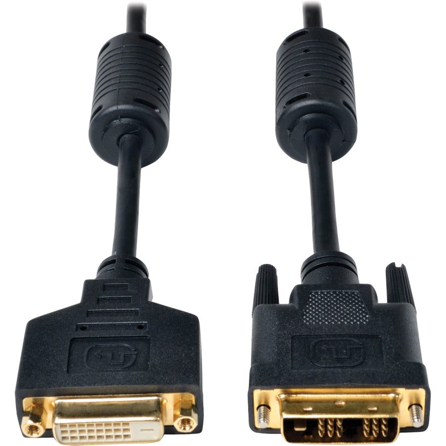 Câble d'extension de liaison unique DVI Tripp Lite 6 pieds Câble de moniteur numérique TMDS DVI-D M/F 6' P562-006-SL