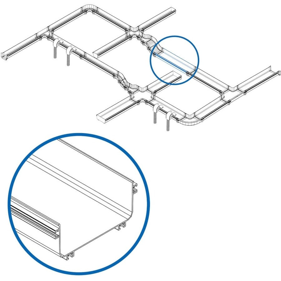 Tripp Lite by Eaton Straight Channel Section, 240 x 120 x 1830 mm SRFC10STR72