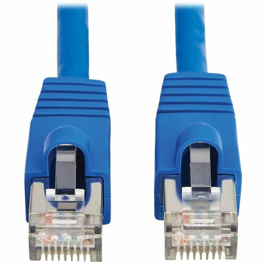 Câble Ethernet SSTP Cat8 40G sans accroc Tripp Lite par Eaton (RJ45 M/M), PoE, bleu, 0,6 m (2 pi) N272-F02-BL