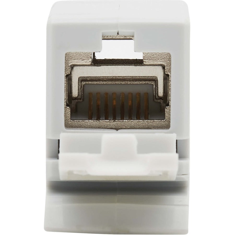 Tripp Lite by Eaton Cat6a Shielded In-Line DIN-Rail Mountable Snap-In Coupler (RJ45 F/F), TAA N235-D01-SH-6A