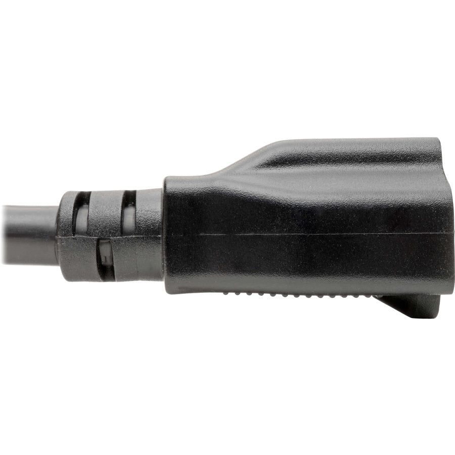 Câble adaptateur d'alimentation Tripp Lite 6 pouces L5-20P vers 5-15/20R avec connecteurs verrouillables robuste 20 A 12 AWG 6 pouces P046-06N-T
