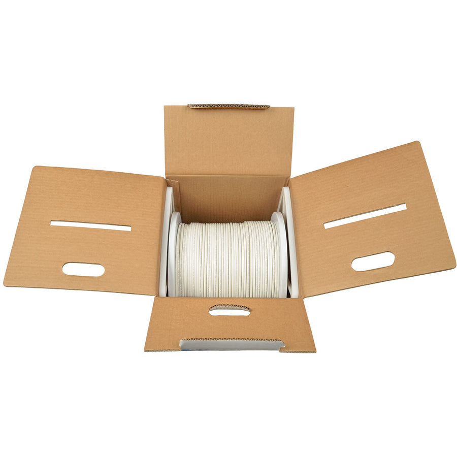 Tripp Lite by Eaton Cat6 Gigabit Bulk Solid-Core PVC Cable, White, 1000 ft N222-01K-WH