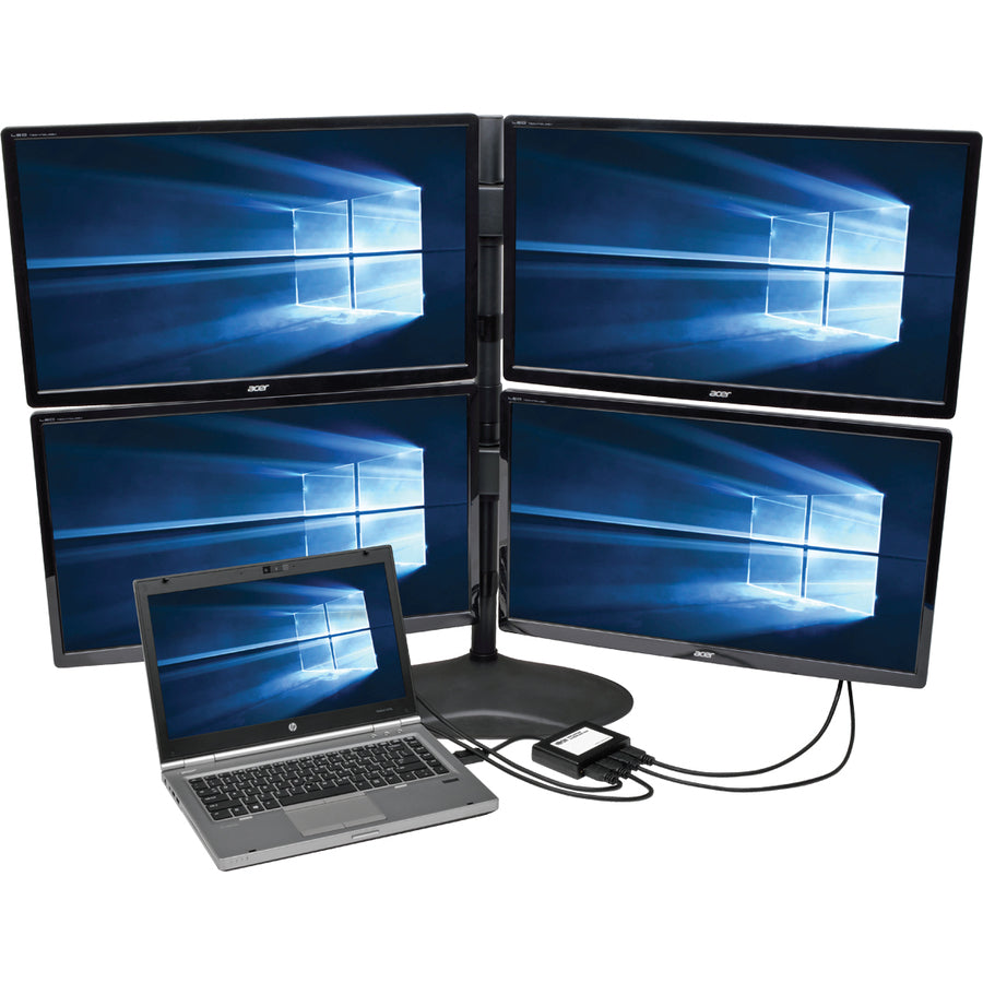 Hub MST DisplayPort 1.2 vers HDMI à 4 ports Tripp Lite par Eaton B156-004-HD-V2 B156-004-HD-V2